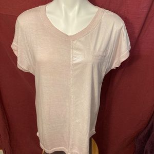 LAST DAY! Gigi Moda Pink Glittery Blouse